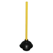 Impact Products Toilet/Drain Plunger, 20 in Wood Handle, 6 in Dia UNS 9201